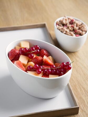 Тарілка овальна 28 x 18,5 см біла Ursula Kähler