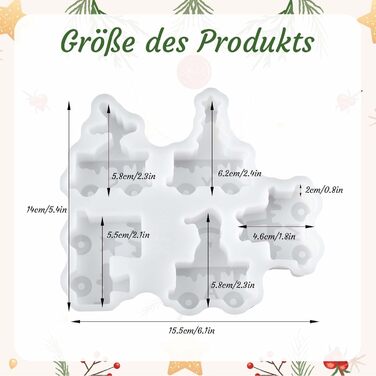 И силіконова форма ялинка ялинка форми для лиття силіконова гіпсова форма для лиття свічок форми для лиття різдвяні силіконові форми ялинка своїми руками (W), 3 шт.