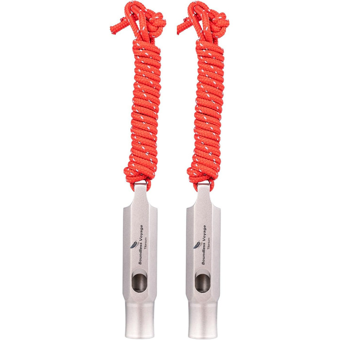 Аварійні свистки безпеки виживання зі шнурком 2 шт. iBasingo
