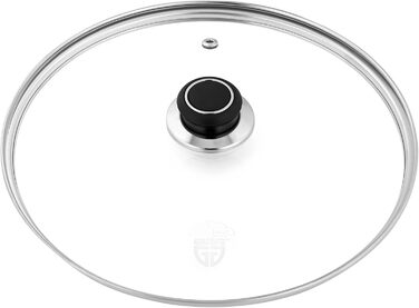 Кришка для каструлі 28 см скляна Gräwe