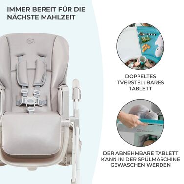 Дитячий стільчик для годування з перших місяців життя YUMMY kk Kinderkraft