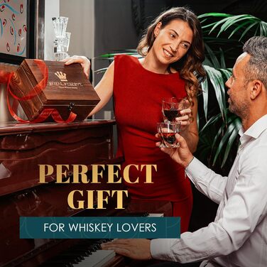 Подарунковий набір для віскі, келихи для віскі, каміння, щипці для льоду, підставки, дерев'яна скриня, оксамитовий мішечок Royal Reserve