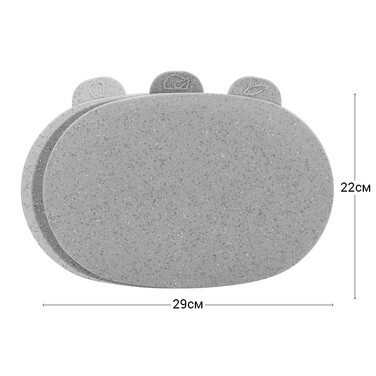 Набір обробних дощок Fissman 29х22 см пластик 3 предмети (8014)