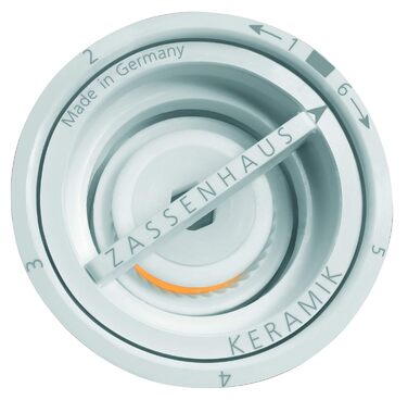 Набір млинів Zassenhaus AUGSBURG Букова деревина Подарунковий набір Чорно-біле Головка млина з нержавіючої сталі з плавним регулюванням керамічної шліфувальної машини Млини для спецій з наповнювачем Ø 5,5 см, H 18 см