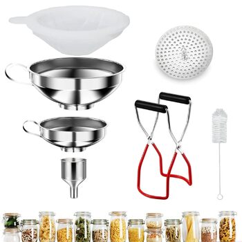 Набір лійок для консервування з нержавіючої сталі, 7 предметів LMYKH