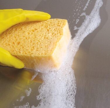 Набір губок для миття 10 шт. 13,5 x 9 x 3,7 см жовтий Spontex