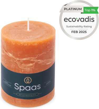 Свічка для вашого дому, помаранчева paas Rustic Pillar