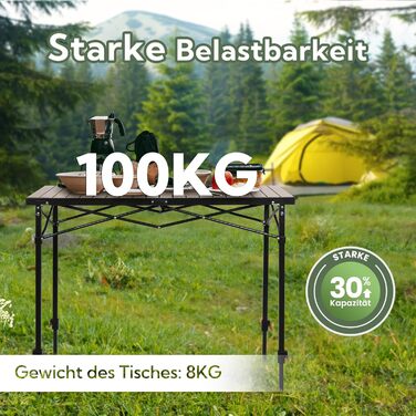 Складаний кемпінговий стіл 120 х 70 см Join Nature