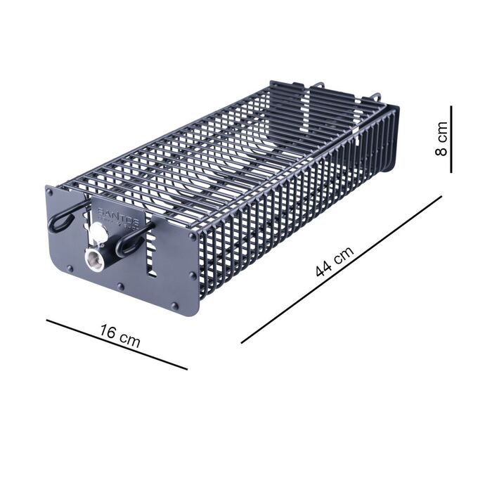 Гриль квадратний з антипригарним покриттям чорний Santos