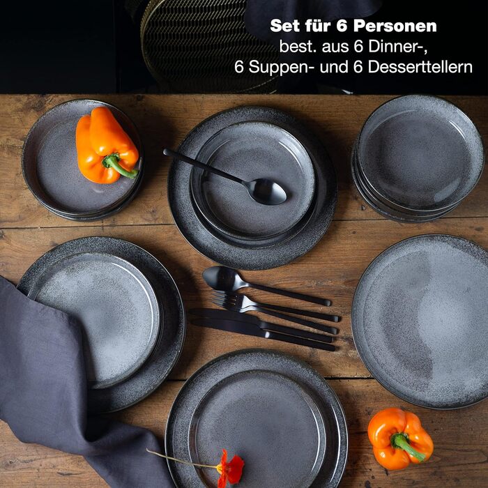 Набір посуду на 6 персон, 18 предметів, Gourmet Moritz & Moritz