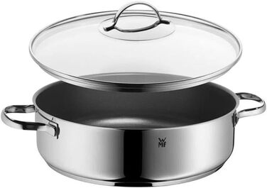 Набор из 5 кастрюль из нержавеющей стали Cromargan со стеклянными крышками Provence Plus WMF