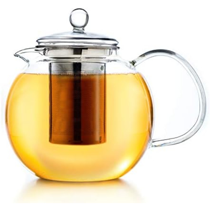 Скляний чайник із 3 частин із вбудованим ситечком 1.3 л Creano
