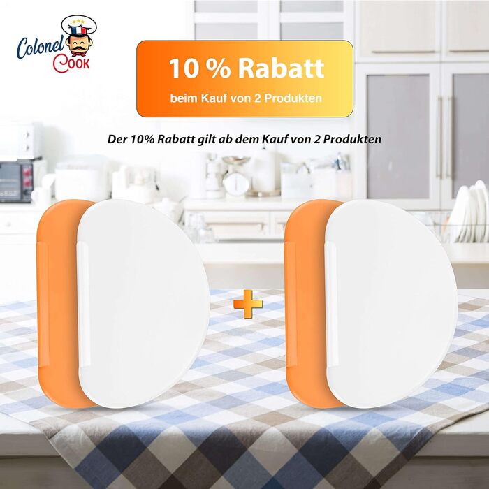 Скребок для тіста 2 шт 15,8 х 10,3 см Colonel Cook