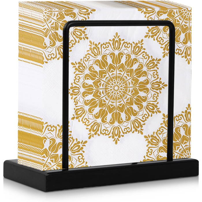 Тримач для серветок в ретро-стилі чорний Gohytal