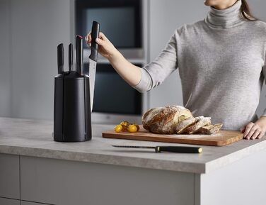 Набір ножів, 5 предметів з підставкою, чорний Elevate Carousel Joseph Joseph