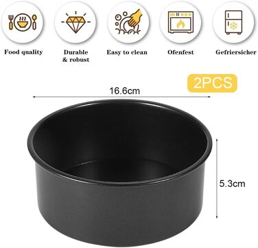 Кругла форма для випікання 2 шт 15 см IVEOPPE