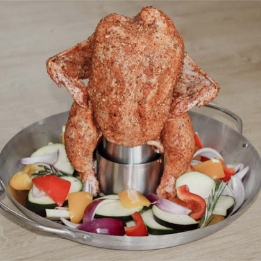 Стойка для курцы с перфорированным поддоном, нержавеющая сталь, 30 см Santos