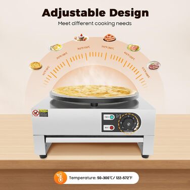 Млинниця електрична 40 см, 3000 Вт SHZICMY