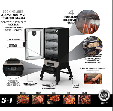 Електричний гриль-смокер 3-Series Digital Electric Pit Boss, 10600 Код: 011114
