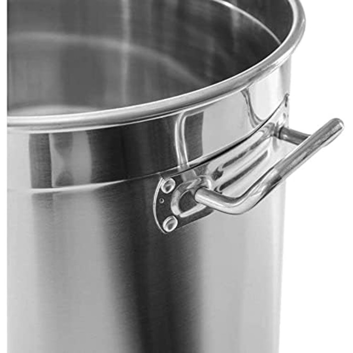 Каструля з нержавіючої сталі для кейтерингу 20 л з кришкою 30 см ONPIRA
