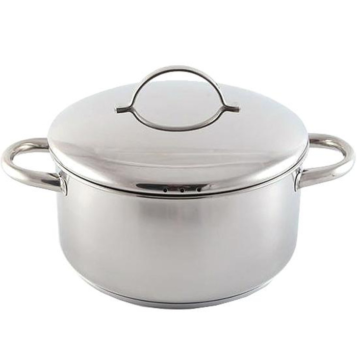 Кастрюля со стальной крышкой 24 см 5,4 л VENERA Fissman