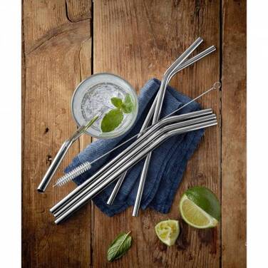 Набір соломинок для пиття з щіткою, 24 см, 7 предметів Baric WMF