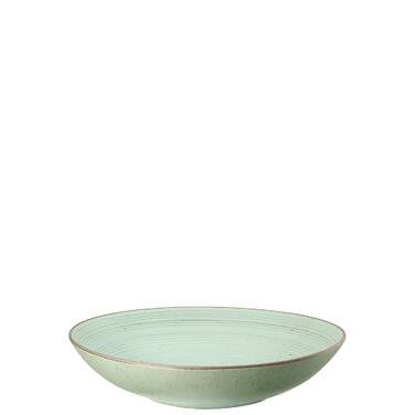 Тарілка глибока 23 см, зелена Nature Leaf Thomas