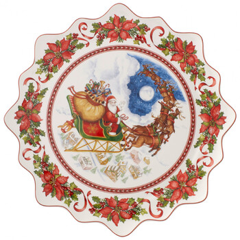 Блюдо для випічки велика політ Санти 42 см Toys Fantasy Villeroy & Boch
