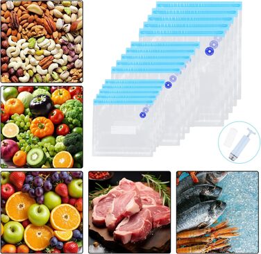 Вакуумні пакети 15 пакетів 21 х 22/26 х 28/ 26 х 34 см YILANJIN