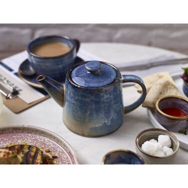 Чайник 500 мл, синій, Terra Porcelain Aqua Blue, GenWare