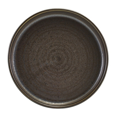 Тарілка презентаційна 14x2 см з низьким вертикальним бортом, Terra Porcelain Black, GenWare