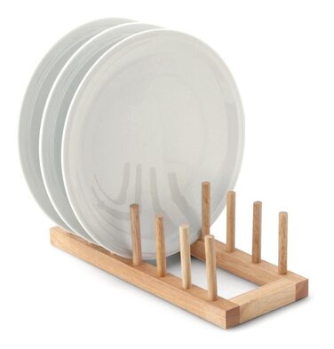 Підставка для посуду на 6 предметів, каучукове дерево 30 х 12 см Continenta