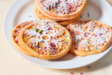 Міні-вафельниця з малюнком сніжинки 550 Вт Bestron