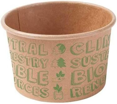 Набір паперові стаканчики для морозива 50 шт. 75 мл BIOZOYG