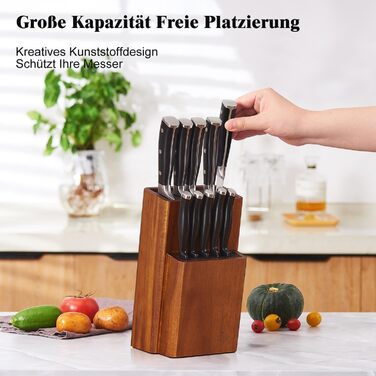 Блок для ножів із деревини акації ENOKING