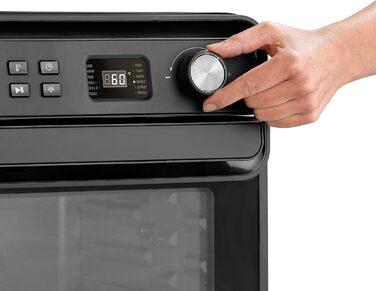 Аерофритюрниця, діапазон температур від 40 C до 230 C (з кроком 5 C), чорна, 1700 Вт Caso