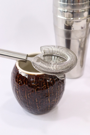 Набор бармена, 8 предметов, сатинированная сталь,  Urbanbar + ПОДАРОК бокал TIKI