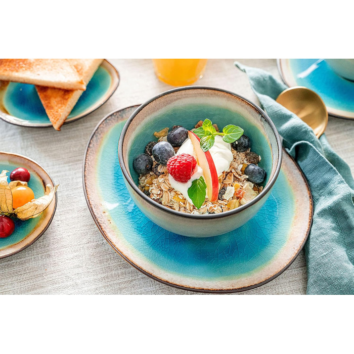 Співачка Набір десертних боулів Capri, набір десертних чаш з 4 предметів з фаянсу, ємність 450 мл Набір десертних чаш 4 шт.