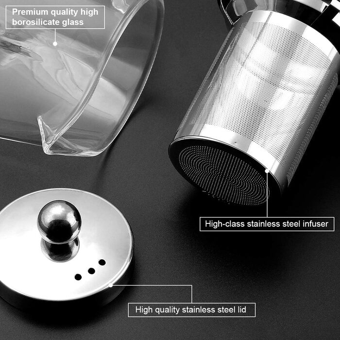 Чайник заварочный 350 мл с ситечком BONNACC