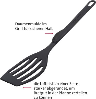 Набір кухонних гаджетів Westmark, 4 шт. , 2 лопатки та 2 ложки для перемішування, якісний пластик, ніжний та флональний, чорний, 203522E6