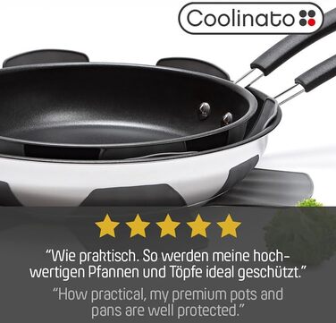 Набір із 6 силіконових підставок під гаряче 35 см, сірий Coolinato