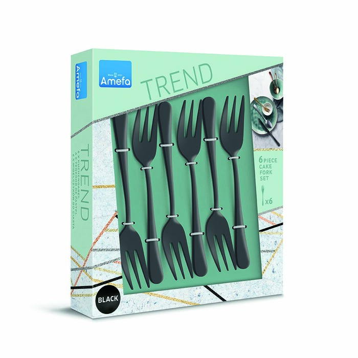 Набір десертних виделок 6 шт. Austin Black Amefa