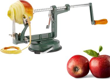 Для очистки яблок / резака / сердцевины, с присоской, 30,5 x 10,5 x 13 см, нержавеющая сталь/алюминий, apple dream, зеленый/серебристый, 11442260 алюминий с подставкой