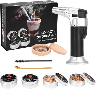 Набір для копчення коктейлів, 4 смаки, 8 предметів Ruiqas
