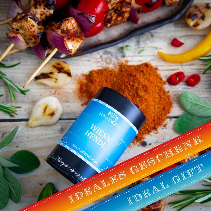 Класичний набір спецій Hallingers - 1 - Подарунковий набір спецій ручної роботи, 12 спецій з усього світу (Набір) - Літній подарунок та ідеальний подарунок для барбекю Подарунок для нового дому з вітаннями та дружбою Класичні спеції., 12 спецій (73603) (B