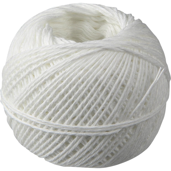 Нитка кухонна 100 м в диспенсері, біла Fackelmann