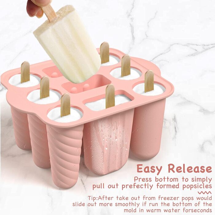 Форми для морозива силіконові, рожеві MARUKO