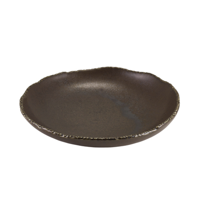 Миска глибока кругла 25*h 5.3 см, 920 мл, Terra Porcelain Roko Cinder Black, GenWare