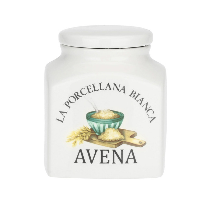 Банка для овсяных хлопьев La Porcellana Bianca CONSERVA, фарфор, 1,1 л
