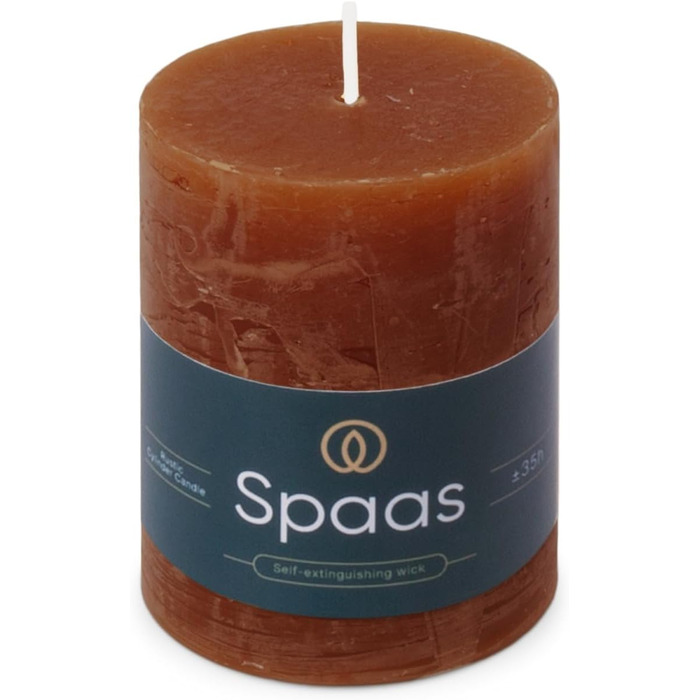 Свічка Spaas Rustic Pillar 70/95 мм 35 шт. - світло-рожева (бордо)